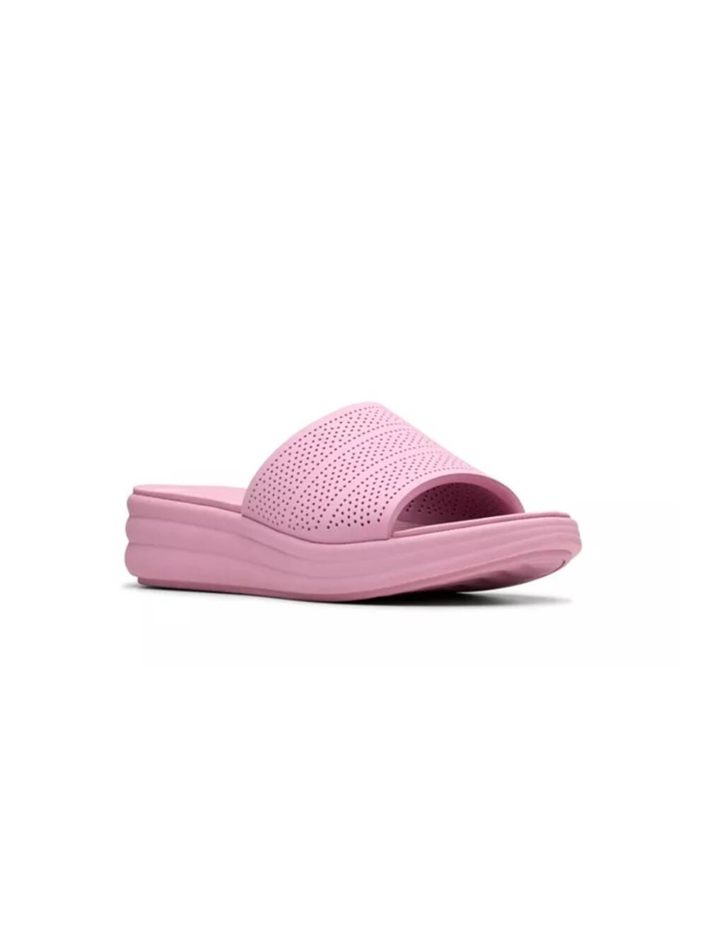 Clarks Women's Cloudsteppers Drift Twist Slip-On Flat Sandals Purple Size 8